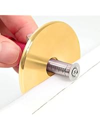 Newkiton Wheel Marking Gauge Plus con función de micro ajuste, 1 cortador de rueda para madera blanda, 1 cortador de rueda bloqueado para madera dura, 1 pluma para fabricar metal, 10 lápices de marcado, 1 destornillador incluido