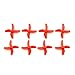 EUDAX 4 Sets 4-blade FPV Propeller Red / Blue CW CCW Props for Tiny Whoop Inductrix H36 E010 RC Micro Quadcopter