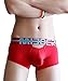 sandbank Men's Sexy Lingerie Bulge Pouch Open Crotchless Boxer Briefs Underwear (US M = Asian Tag XL, 4 Pack-Mix Color#1)