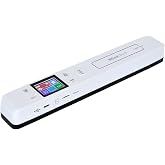 IRIScan Book 7 White Portable Wireless Handheld Scanner, 1050 DPI Document and Photo Scanner with SD Card and OCR, Compatible with Windows and Mac, Readiris PDF Included