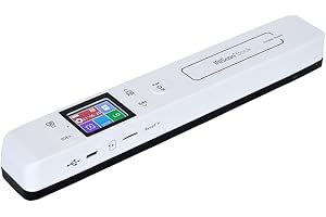 IRIScan Book Portable Scanner Wireless Battery - v7 : 15PPM Document Scanner, 1050dpi Hand Scanner, PDF Editor, scan to Word, PDF, XLS, SD Card, Document Scanner, SD, scan Thru USB, Win Mac