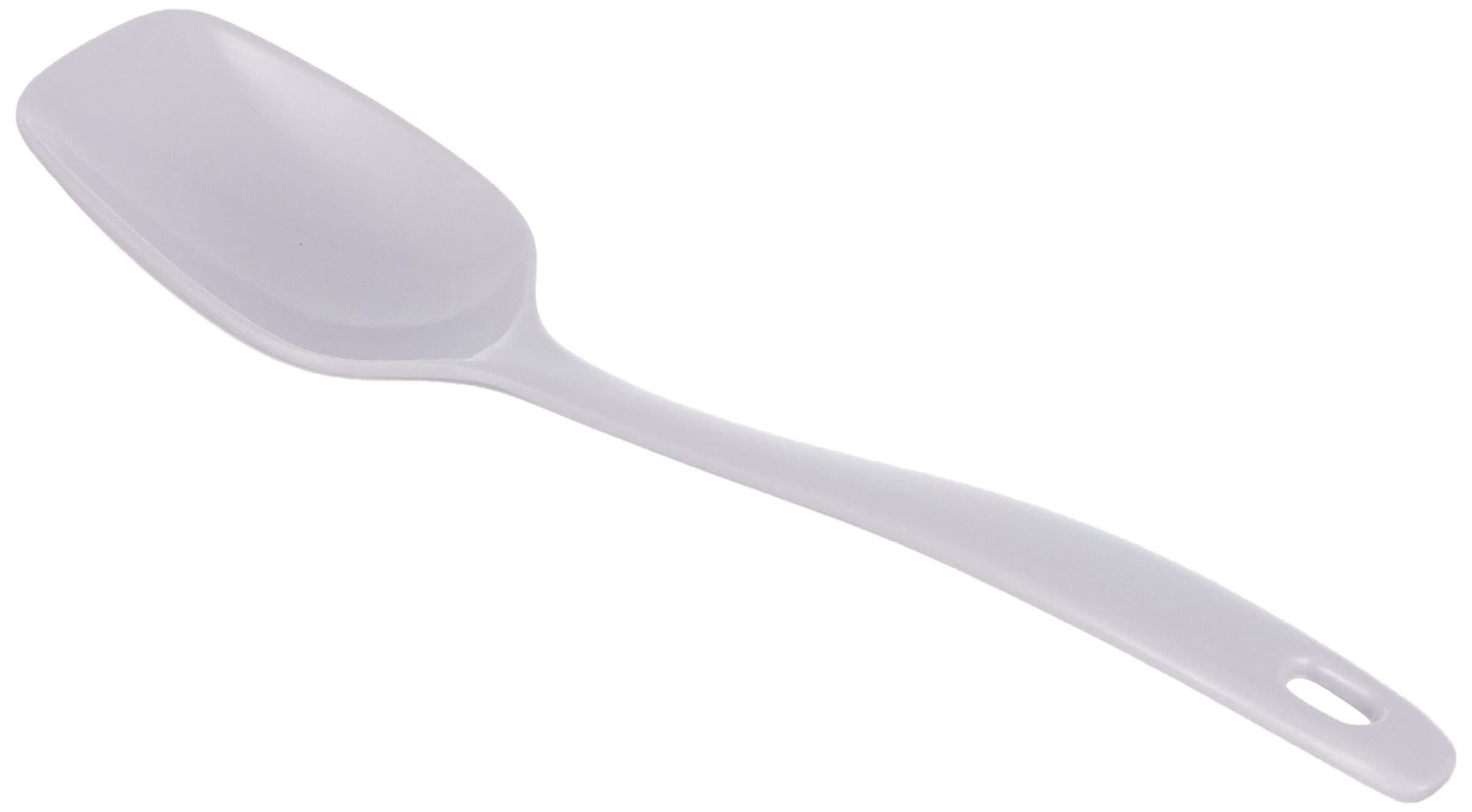Lacor 63601 Melamine Classic Plain Spoon, 25 cm, White
