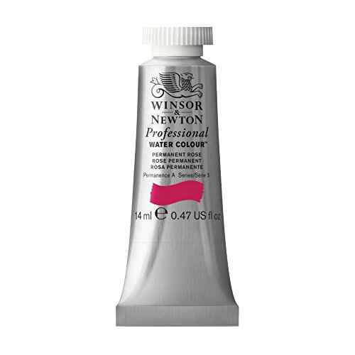 Winsor & Newton Professional Water Color Tube, 14ml, Permanent Rose