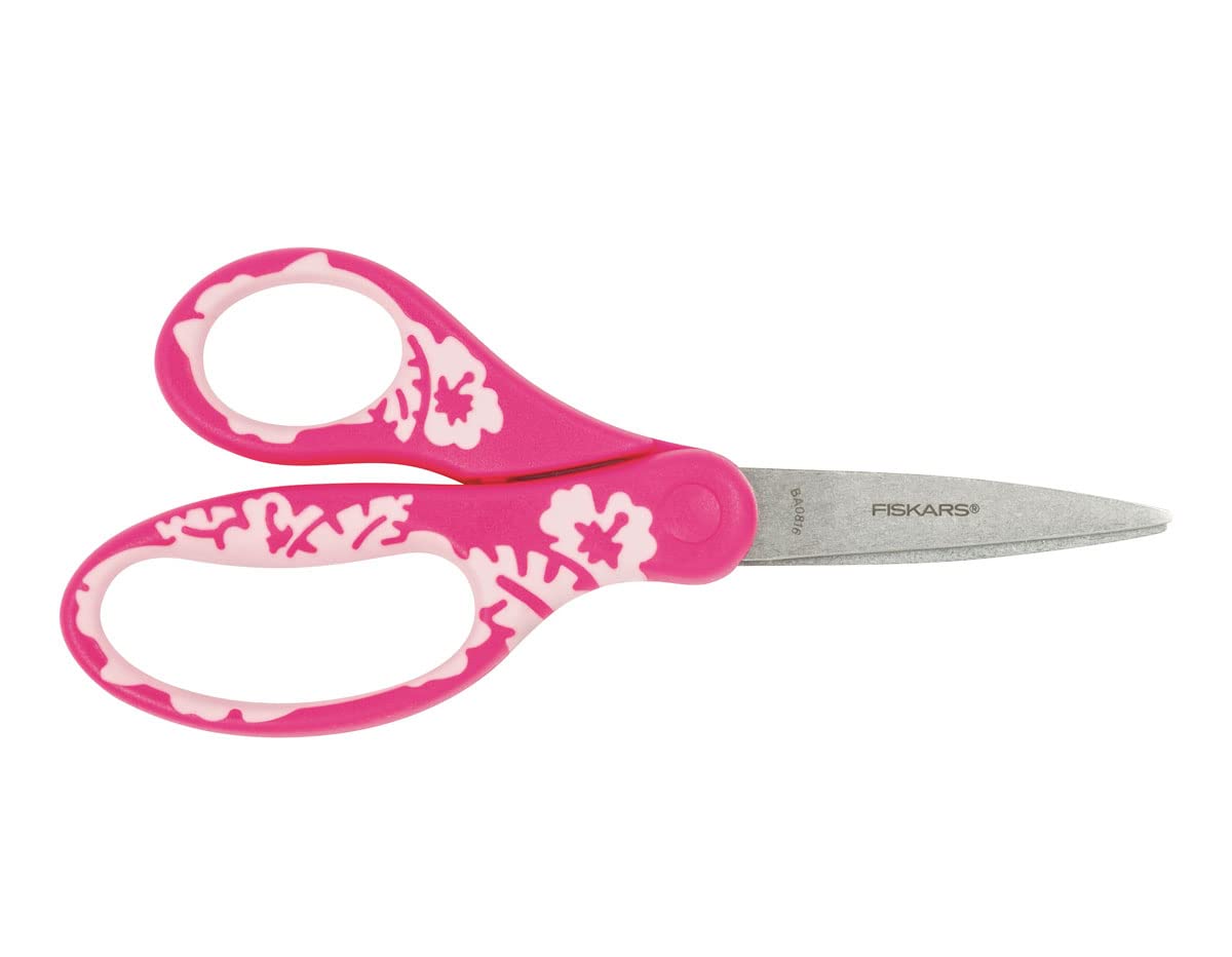 Fiskars Children's Scissors, From 8 Years, Length 15 cm, for Right- And Left-Handers, Stainless Steel Blade/Plastic Handles, Blue, 1027421