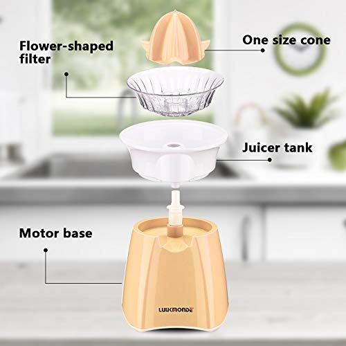 Electric Citrus Juicer Grapefruit Squeezer orange juicer lemon Squeezer Pulp Control Motorized Citrus Press by LUUKMONDE ¡­