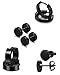 Jstyle 4 Pairs Stainless Steel Stud Earrings for Men Women Hoop Earrings Huggie Piercing 18G