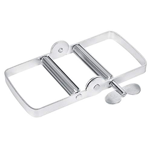 AIGGEND Toothpaste Squeezer- Aluminum Tube Squeezer Dispenser Tool for Squeezing Hand Cream Toothpaste Hair Dyes Unguent (Silver)