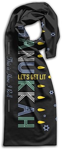 Fever Stylish Warm Scarf Let's Get Lit This Is How I Roll Multi-purposeScarf Fashion Print Shawl Wrap For Women