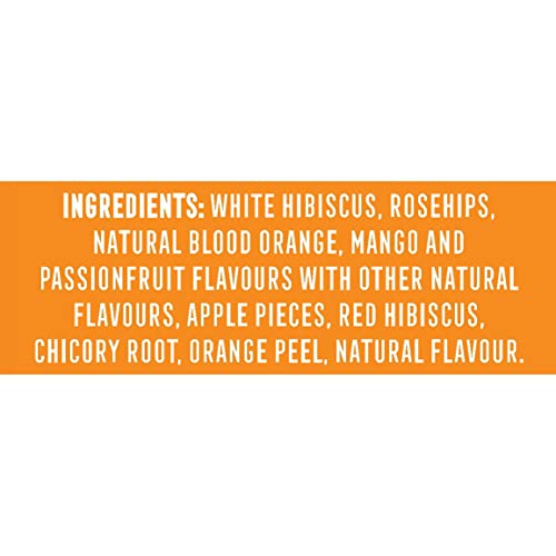 TWININGS COLD INFUSE FLAVORED WATER ENHANCER, MANGO & PASSIONFRUIT, ORANGE, 22 COUNT (PACK OF 1), ENJOY HOT OR ICED