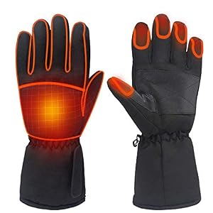 FLYEER Heated Gloves for Women and Men, Waterproof Winter Thermal Heating Gloves, Touchscreen Warm Hand Gloves for…