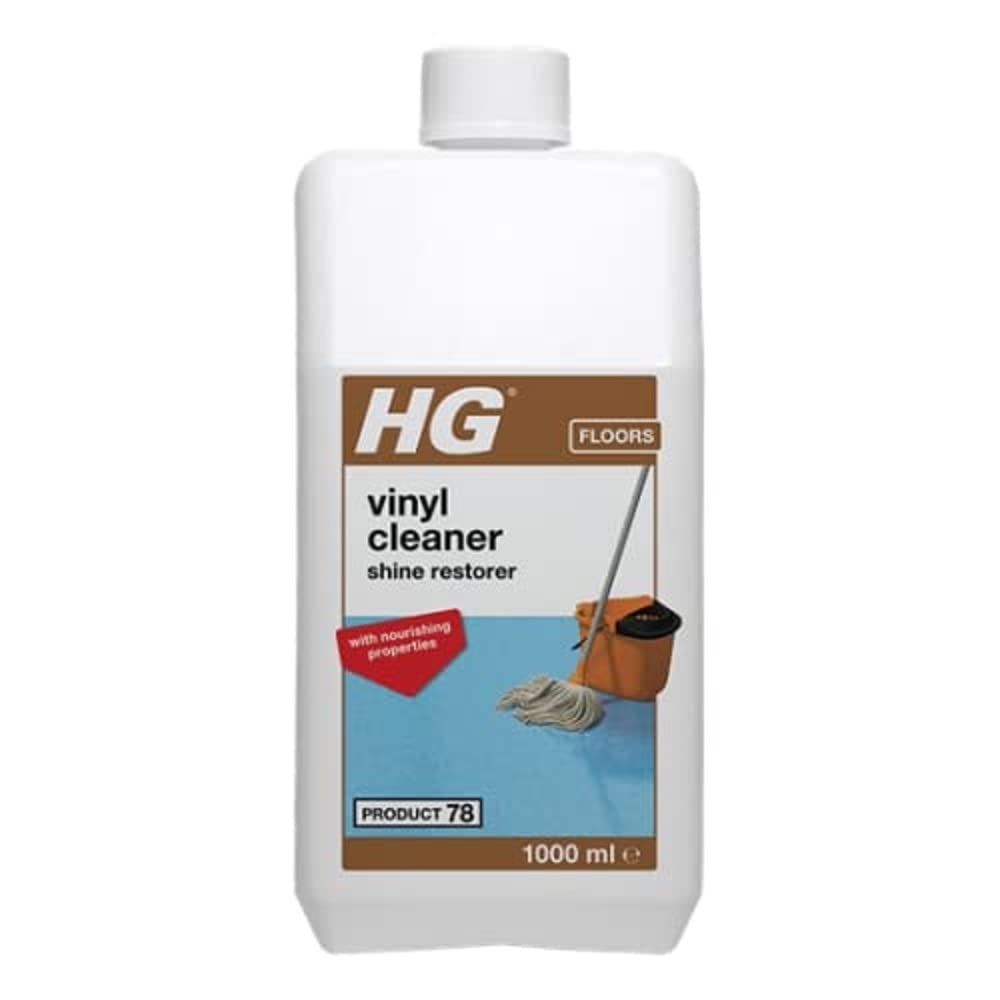 HG Vinyl Floor Cleaner & Shine Restorer, LVT Floor Cleaner & Linoleum Floor Cleaner, Multi Surface Floor Cleaner Liquid, Rubber Floor Cleaner & Lino Floor Cleaner - 1 Litre