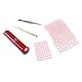 Yiphates 600 Counts Ear Seed Kit, 1Pcs Probe, 1Pcs Acupuncture Chart, 1Pcs Tweezers