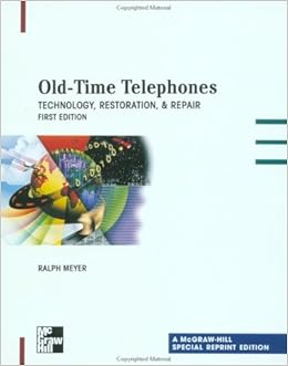 Old Time Telephones Restoration Repair Ralph O Meyer - 
