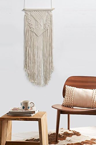 Macrame Wall Hanging - Cotton Woven Wall Hanging - Bohemian Wall Decor Art - Macrame Art - Size 12" W x 30" L