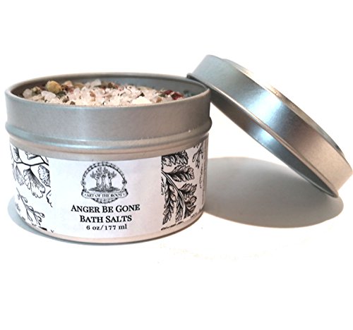 Anger Be Gone Herbal Bath Salts 6 oz For Forgiveness & Harmony Hoodoo Voodoo Wiccan Pagan Magick