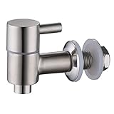 Lyty Stainless Steel Beverage Dispenser Spigot/Faucet/Tap (Brushed Stainless Finish, Ceramic Valve) Fits 5/8 Inch Opening