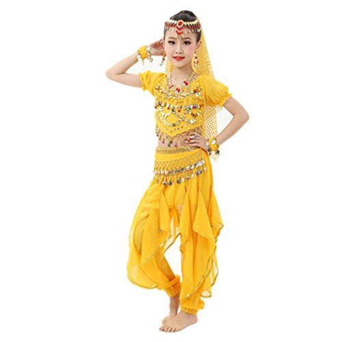 Baby Dance Dresses, Inkach Kids Girls Belly Dance Chiffon Dresses Egypt Dance Clothing Outfit Costume