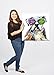 SEVEN WALL ARTS - Modern Hand Painted Oil Painting Animal Cute Dog Funny Playboy Pug Artwork with Stretched Frame for Home Decor 24 x 24 Inch