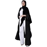 Womens Muslim Kimono Abaya Solid Striped Retro Ethnic Cardigan Robe Dubai Middle Eastern Saudi Arabia Eid Clothes