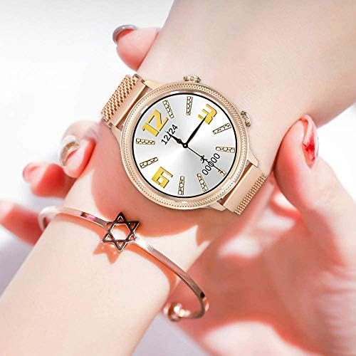 Women’s Smart Watch, 2020 Version, Full Touch Screen, Smart Bracelet, Activity Monitor, Pedometer, GPS Distance Measurement, Calories Burned, Sports Watch, Sleep Monitor, Running Watch, Incoming Call Notifications, IP67 Fully Waterproof, Wristwatch, iPhone & Android Compatible, Japanese Instruction Manual