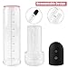 Automatic Penis Vacuum Pump with Masturbation Sleeve for Powerful Suction, PALOQUETH 2 in1 Rechargeable Electronic Penis Growth Pump with Male Masturbator Sex Toy for Beginners 2.83 inch*11.8 inch