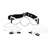 Pavian(TM) Stainless Steel Butterfly Shape Open Mouth Gag leahter adjustable with Nipple Clips Clamps