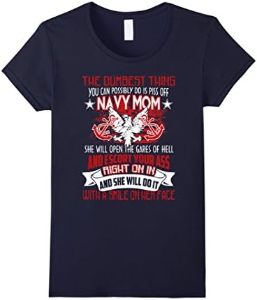 Women's Navy Mom Shirt - US Navy Mom Shirt Small Navy