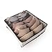 Domestic Corner - Drawer Dividers Closet Organizers - Storage Boxes - Set of 4 - Beige