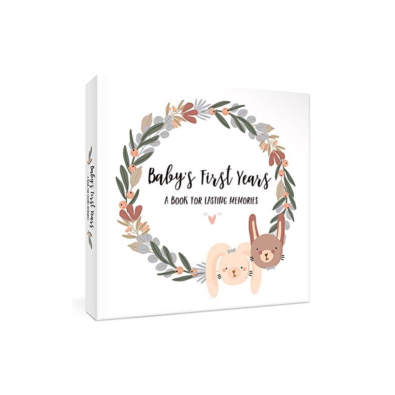 Keepsake Baby Memory Book for Boys and Girls – Timeless First 5 Year Baby Book – Gender Neutral Baby Journal Scrapbook…