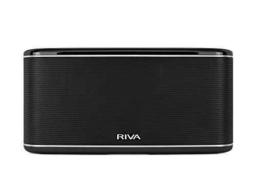 RIVA FESTIVAL Smart Speaker Mid-Size Wireless for Multi-Room music streaming and voice control works with Google Assistant (Black)