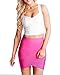 Whoinshop Women's Rayon Bodycon Pencil Party Bandage Mini Skirt