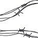 Nicky Bigs Novelties 8' Fake Silver Barbed Barb Wire Halloween Decoration Wire Prop Gray Garland