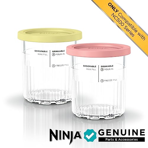 Ninja Creami Deluxe Pints 2 Pack, Compatible With NC500 Series Creami Deluxe Ice Cream Makers