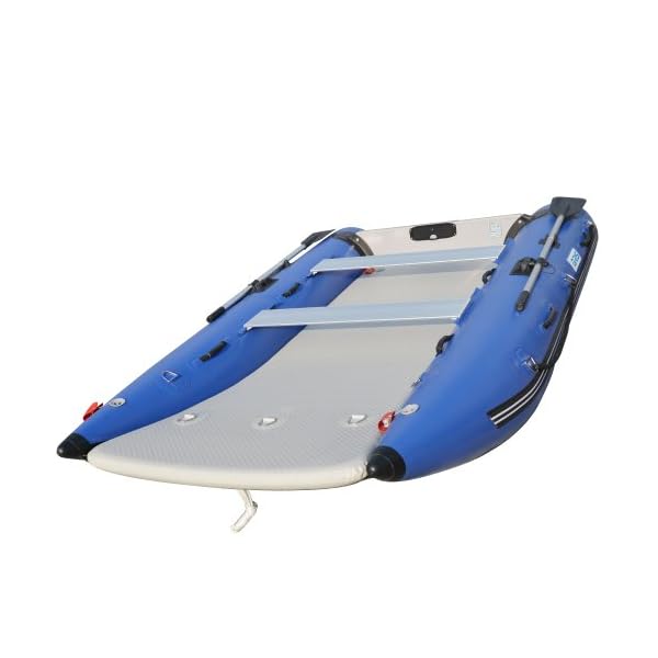 BRIS-11-ft-Inflatable-Catamaran-Inflatable-Boat-Inflatable-Dinghy-Mini-Cat-Boat-Blue