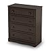 South Shore Savannah 4-Drawer Chest Chocolate, Coastal
