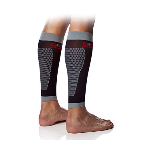 SLS3 Graduated Compression Calf Sleeves for Legs (Pair) Prevents Shin
