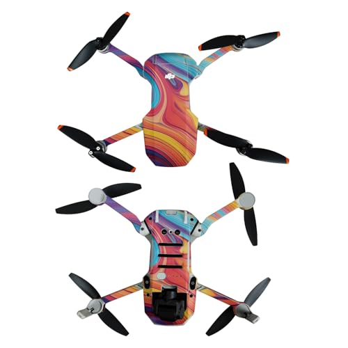 Skin Compatible with DJI Mini 4K - Orange Pour - Premium 3M Vinyl Protective Wr…