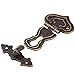 Dophee 1Pc 63x47mm Retro Antique Bronze Heart Hasp Lock Latch Clasp with Screws for Drawer Cabinet Jewelry Case Box Chest