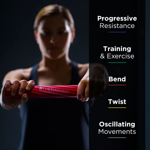 THERABAND FlexBar, Tennis Elbow Therapy Bar, Relieve Tendonitis Pain