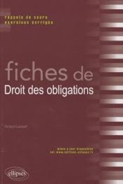 Fiches de droit des obligations