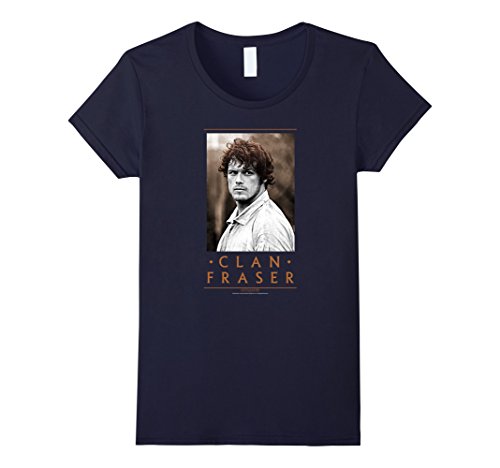 Womens Outlander Clan Fraser Large Navy