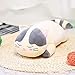 TOWSIX Soft Cat Animal Pillow Cute Big Hugging Pillow Stuffed Kitten Throw Pillow Baby Kids Sleeping Pillow Kitty Stuffed Toy Cuddle Stuffed Animal Gift for Adult Girlfriend 23.5” (Gray)