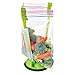 KACAGA Baggy Rack, 4 Pack Clip Food Storage Bag Racks Green onto Holder Sandwich Bag Racks Ideal Plastic Kitchen Gadget Well Sealable Bag Holder for Freezer Bags