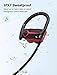 Letscom Wireless Headphones, Bluetooth 5.0 Earbuds IPX7 Waterproof Workout Earphones HD Stereo Sound Bass Headsets Noise Cancellation 15Hrs Playtime with Portable Casethumb 4