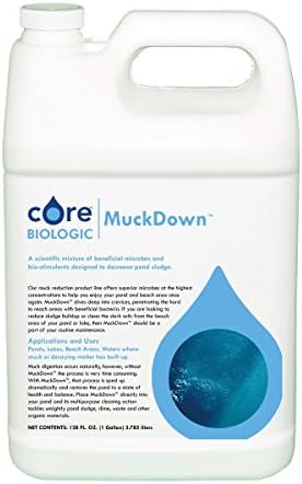 CoreBiologic Liquid Microbial Blend MuckDown to Reduce Pond Muck, 1 gallon