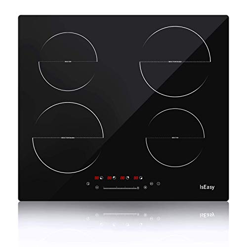 Induction Cooktop 4 Burner Electric Cooktop,6800W Builtin Induction