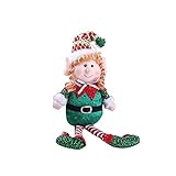 Brave669 Clearance Deals!!Cute Colorful Long-Legged Elf Christmas Doll Gift Party Home Tree Decoration Green