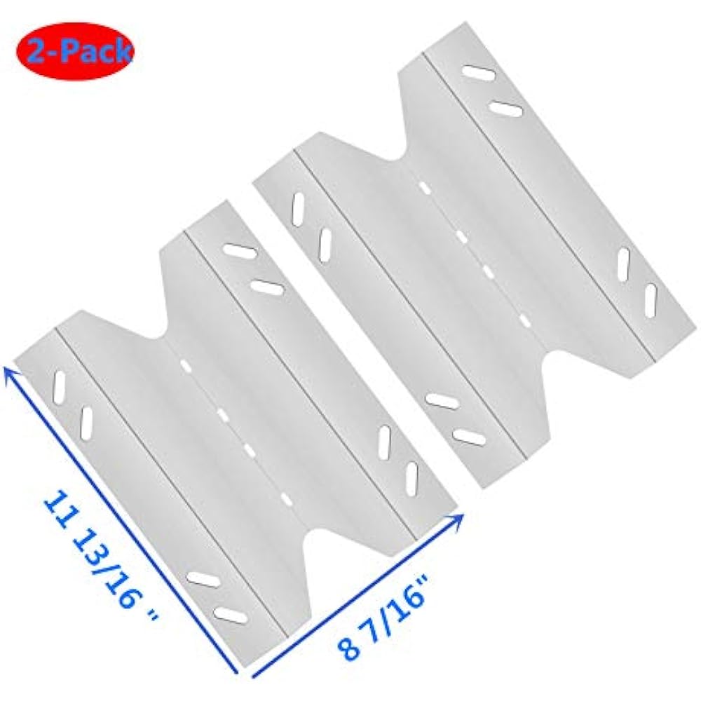 2pack Stainless Steel Heat Plate Replacement For Gas Grill Model Sams