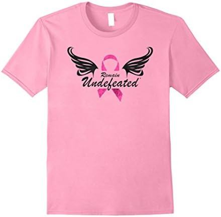 Men's Remain Undefeated ~ Breast Cancer Survivors T-Shirt XL Pink
