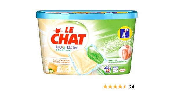 Le Chat Sensitive Duo Bulles Lessive En Capsules 18 Lavages Amazon Es Salud Y Cuidado Personal